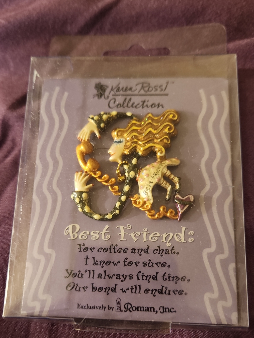 Karen Rossi Best Friend Pin